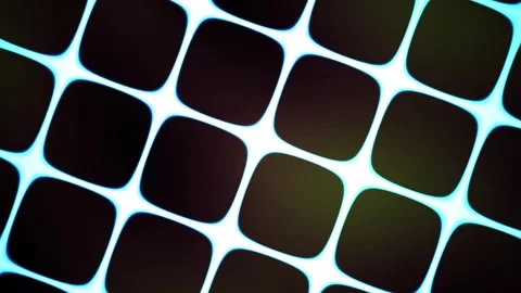 Glowing blue grid of squares pattern. Stock Footage 334676286
