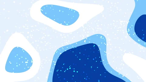 Glowing blue ice shapes on white background Vidéo 335199088
