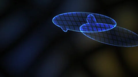 Glowing blue insect like object on dark background. Stock Footage 336229623