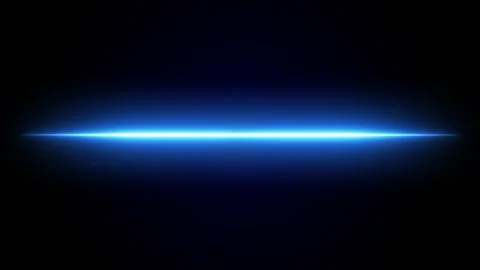 Glowing Blue Laser Line Animation, Futuristic Neon Light Streak Flicker Vídeos de archivo 313460094