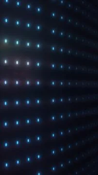 Glowing blue LED dot grid fading into darkness, minimal futuristic technolo.. Stock Illustration