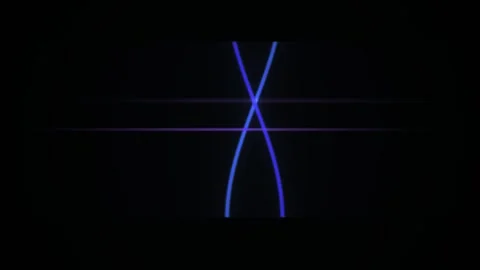 Glowing blue lens flare effects animation. Stock Footage 340016873