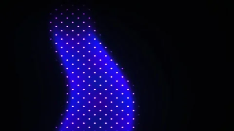 Glowing Blue Light Dots Background Technology. Stock Footage 340016994