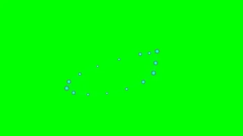 Glowing blue light particles moving in a circular orbit on green screen Stock-Footage 340267721