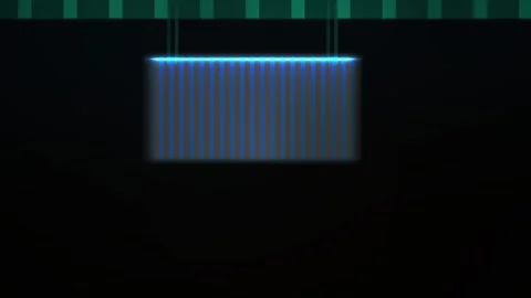 Glowing blue light on a screen. Stock Footage 335109038
