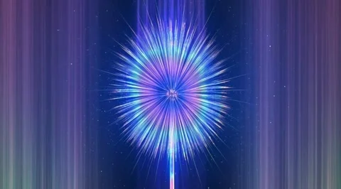 Glowing blue light sphere abstract animation Stock Footage 331459869