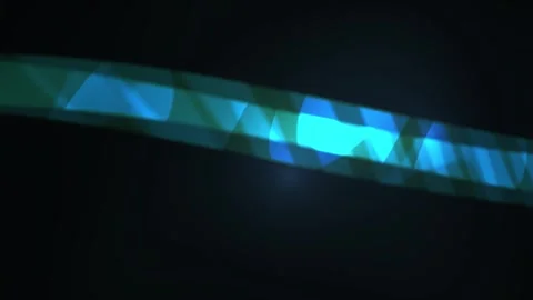 Glowing blue light strip on black background. Stock Footage 337506467