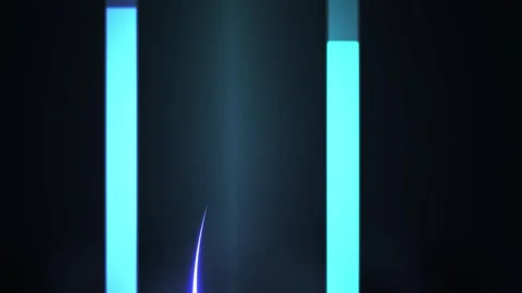 Glowing blue light tubes technology. Stock Footage 335354365