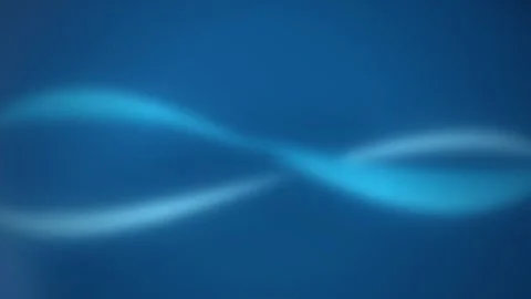 Glowing blue light waves ripple across the screen in a seamless loop Stock Footage 341665654