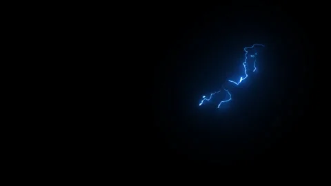Glowing Blue Lightning Energy Effect with Dynamic Electric Bolt Animation Stock-Footage 341825513