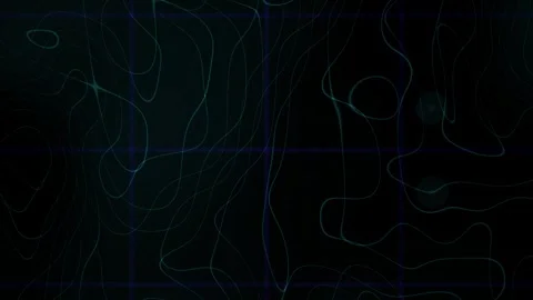 Glowing blue lines on black background. Stock Footage 334336400
