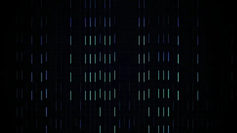 Glowing Blue Lines on Black Background. Stock Footage 335109277