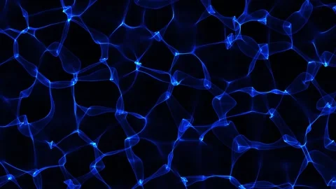 Glowing blue lines create a web-like structure Stock Footage 345434123