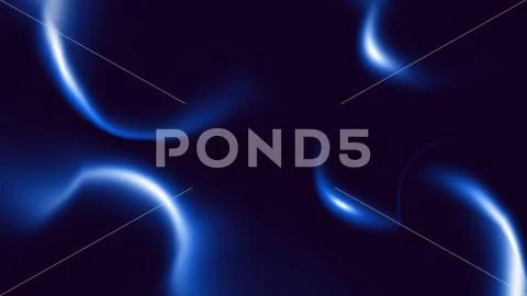 Glowing blue liquid background with smooth curves PSD 模板