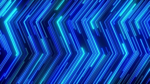 Glowing Blue Neon Chevron Pattern Background Stock Footage 336536147