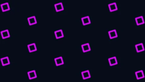 Glowing blue neon diamond pattern on dark background, abstract tech animation Stock Footage 333159678