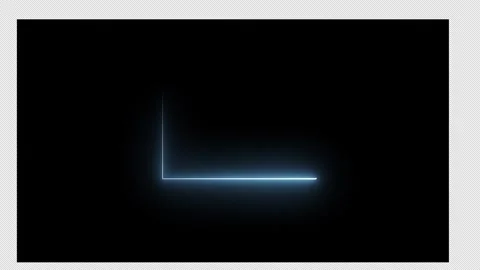 Glowing Blue Neon Frame: Seamless 4K Animation Stock Footage 293835265