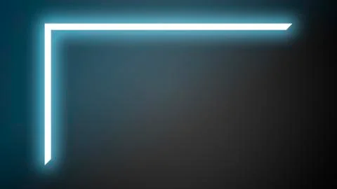 Glowing blue neon lines as background for advert Stock Illustration