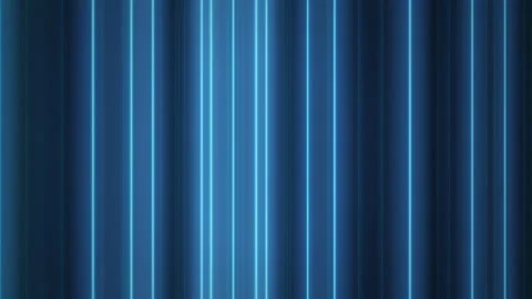 Glowing blue neon lines pulse and drift in a seamless loop Stock Footage 342861914