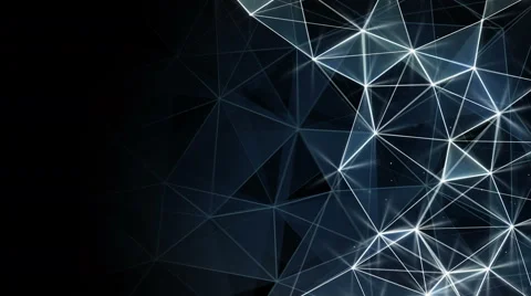 Glowing blue network background seamless loop 4k (4096x2304) Stock Footage 61105921