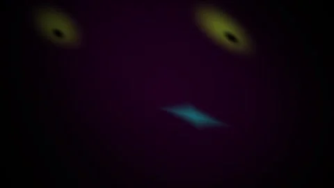 Glowing Blue Object in Dark Space. Stock Footage 335354831