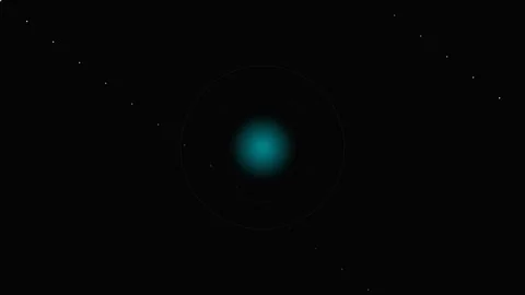 A glowing blue orb centered against a diagonal trail of distant bright stars Stock-Footage 339617634