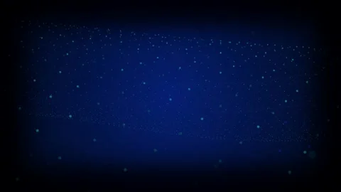 Glowing blue particle grid flows in a seamless loop Video stock 340957247