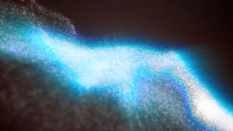 Glowing blue particle wave with bright magic energy dust Stock Illustration