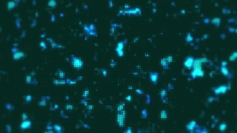 Glowing blue particles on black. Stock Footage 332106490