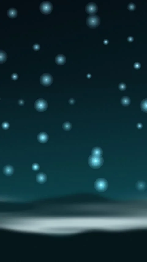 Glowing blue particles on dark background. 2d animation Stock Footage 345391977