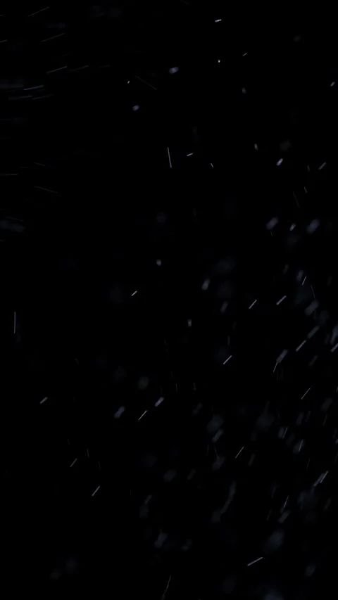 Glowing blue particles flow vertically against a black background Stock Footage 345025054