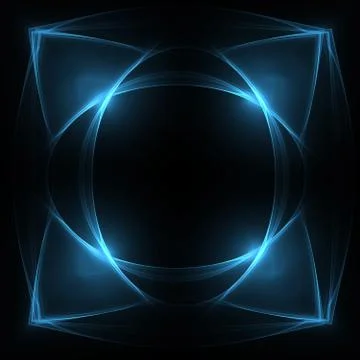 Glowing blue pattern designs Stock Illustration