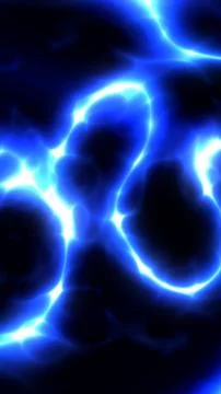 Glowing blue plasma-like energy patterns with soft gradients on a dark backgr 스톡 사진