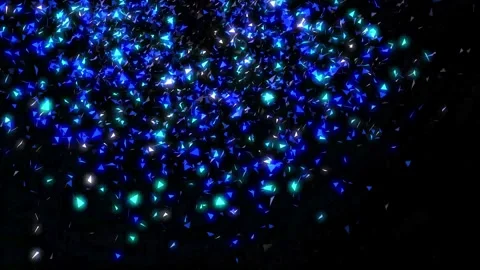 Glowing blue polygon abstract background polygon abstract background flying.. Stock Footage 293484718