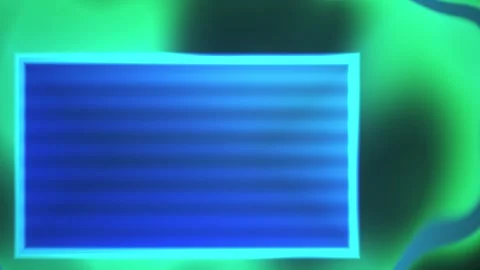 Glowing blue rectangle on green background. Stock Footage 337462692