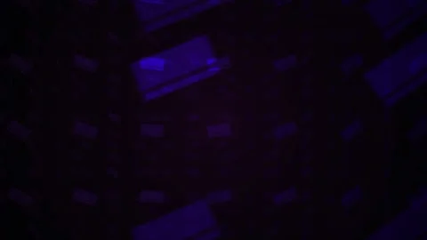 Glowing blue rectangles on black background. Stock Footage 340018021