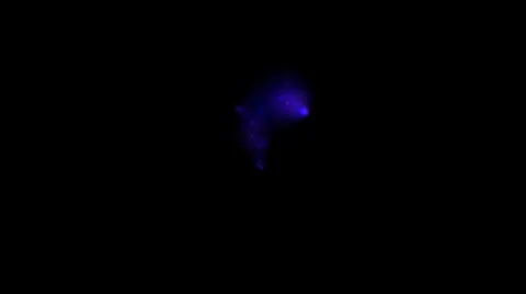 Glowing blue smoke B2256 Stock Footage 367084