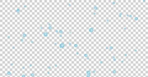 Glowing blue snow particles falling against black background Stock Illustration