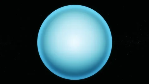 Glowing blue sphere on a black space background, simple abstract planet or .. Stock Footage 340382890