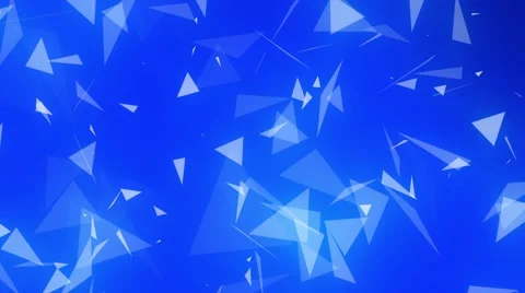 Glowing Blue Spinning Triangles Psychedelic Abstract Background Loop 1 Stock Footage 56133006