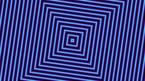 Glowing blue square lines that expand and pulsate Stock Footage 339376586