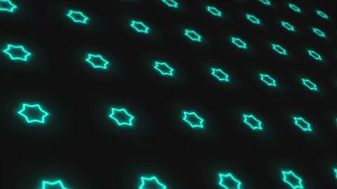 Glowing Blue Stars Elements Animation. Stock Footage 219806099