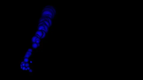 Glowing Blue Tornado Particle Motion Graphics Overlay Background Loop Stock Footage 346254404