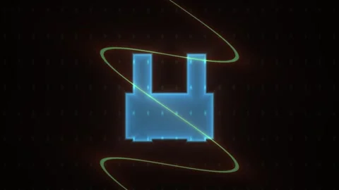 Glowing blue USB connector technology. Stock Footage 337507034