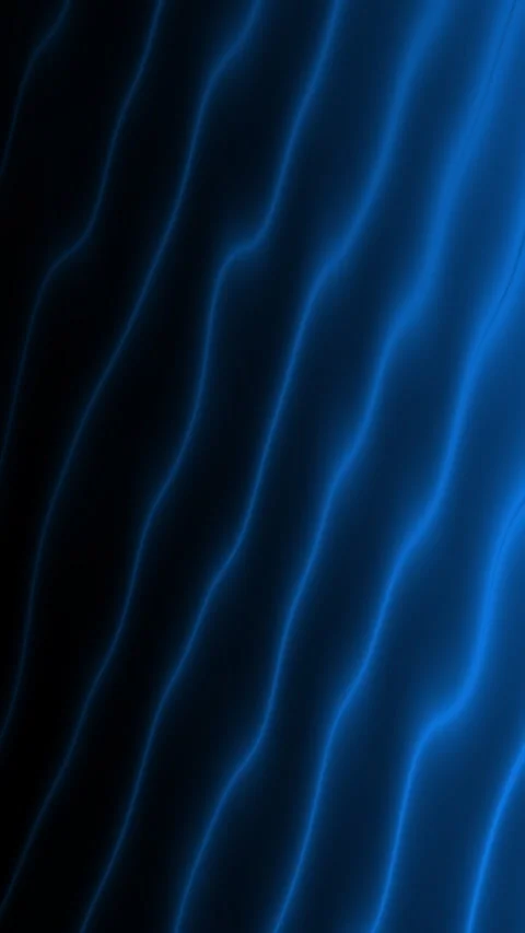 Glowing blue wavy lines form dark background pattern. 스톡 동영상 300241949