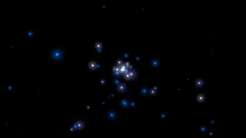 Glowing blue white particles, abstract space background, digital connectivi.. Stock Footage 337702734