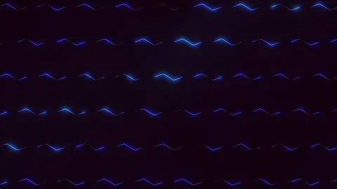 Glowing blue zigzag pattern on black background Stockbeeldmateriaal 322797196