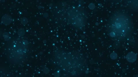 Glowing blur blue bokeh particles, perfect for film and visual effect Video stock 327220342