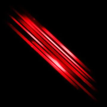 Glowing blurred light stripes in motion over on abstract background. Red rays Stock Illustration