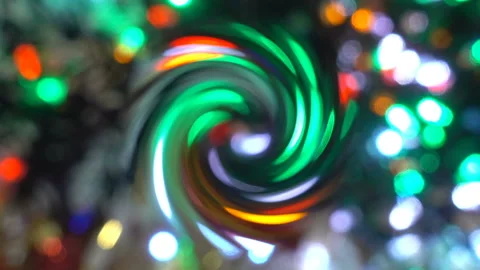 Glowing blurred lights in spiral shape Stock Footage 142472947
